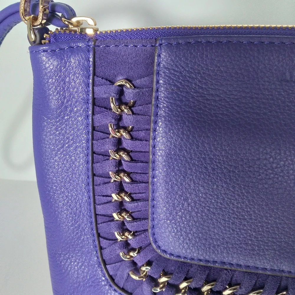 AIMEE KESTENBERG COLLECTION Purple Crossbody/Clutch Leather Bag